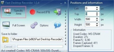 Fast Desktop Recorder Скриншот 5